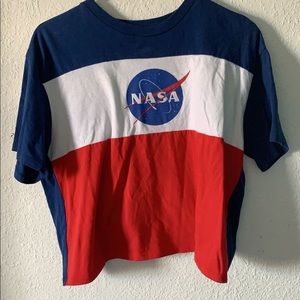 NASA cropped tee